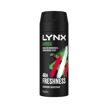 6 Pack x Lynx Africa Deodorant Bodyspray 106g/165ml